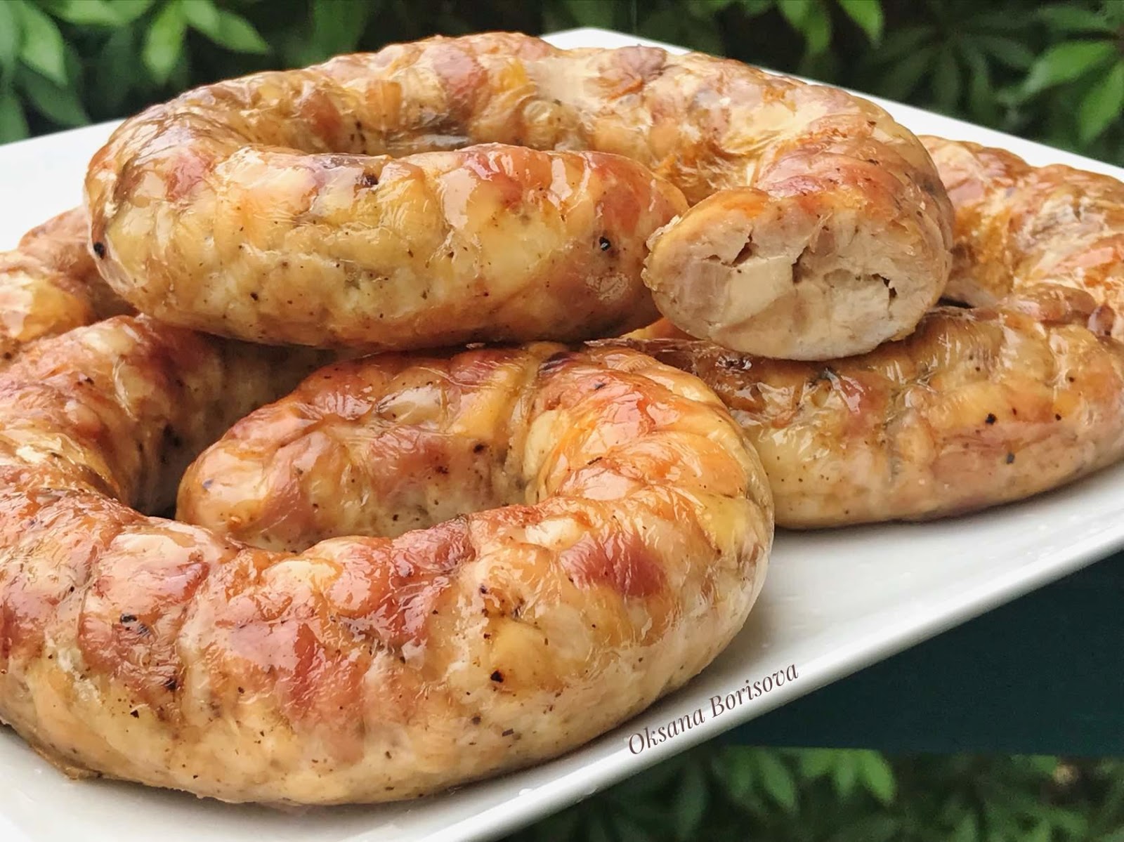 Украинская домашняя колбаса из курицы